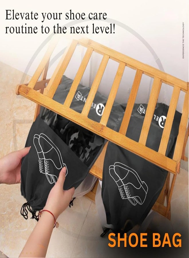 Relanta Shoe Bags for Travel (Pack of 6) - 13x17.3 Inch Shoe Storage Organizer Pouches for Men & Women | Waterproof, Dustproof, Reusable Shoe Covers for Travel, Closet, Luggage - Image 5